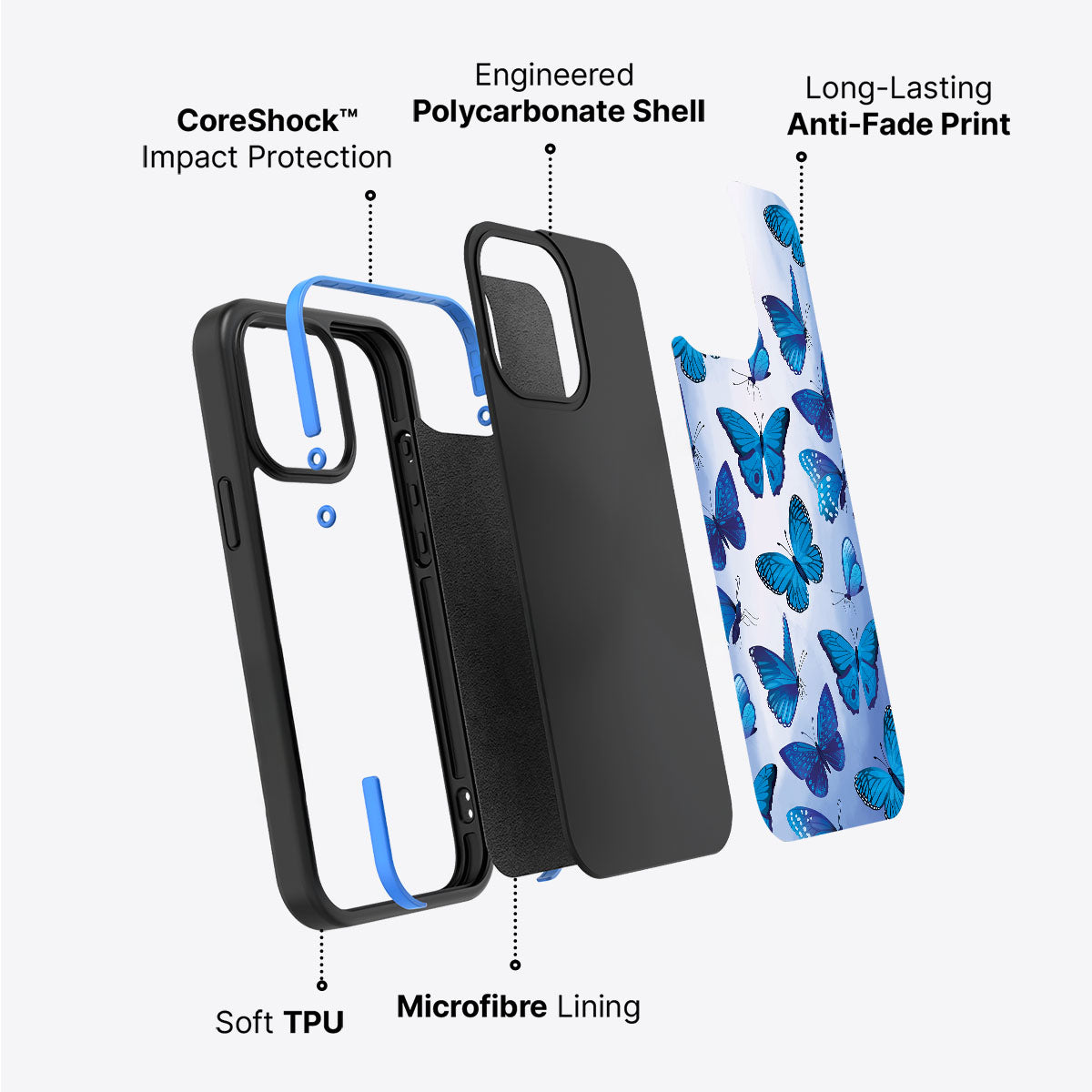 Magic Butterflies - iPhone 15 Plus Case