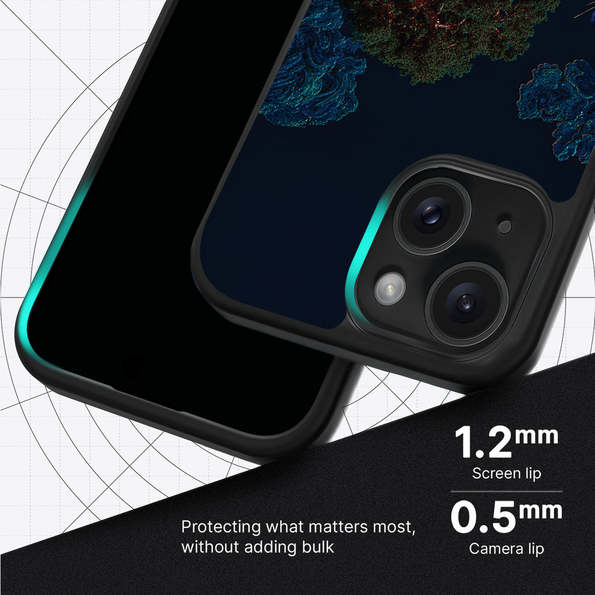 Quiet Moon - iPhone 15 Plus Case #case type_core (magsafe), #case type_core (non magsafe)