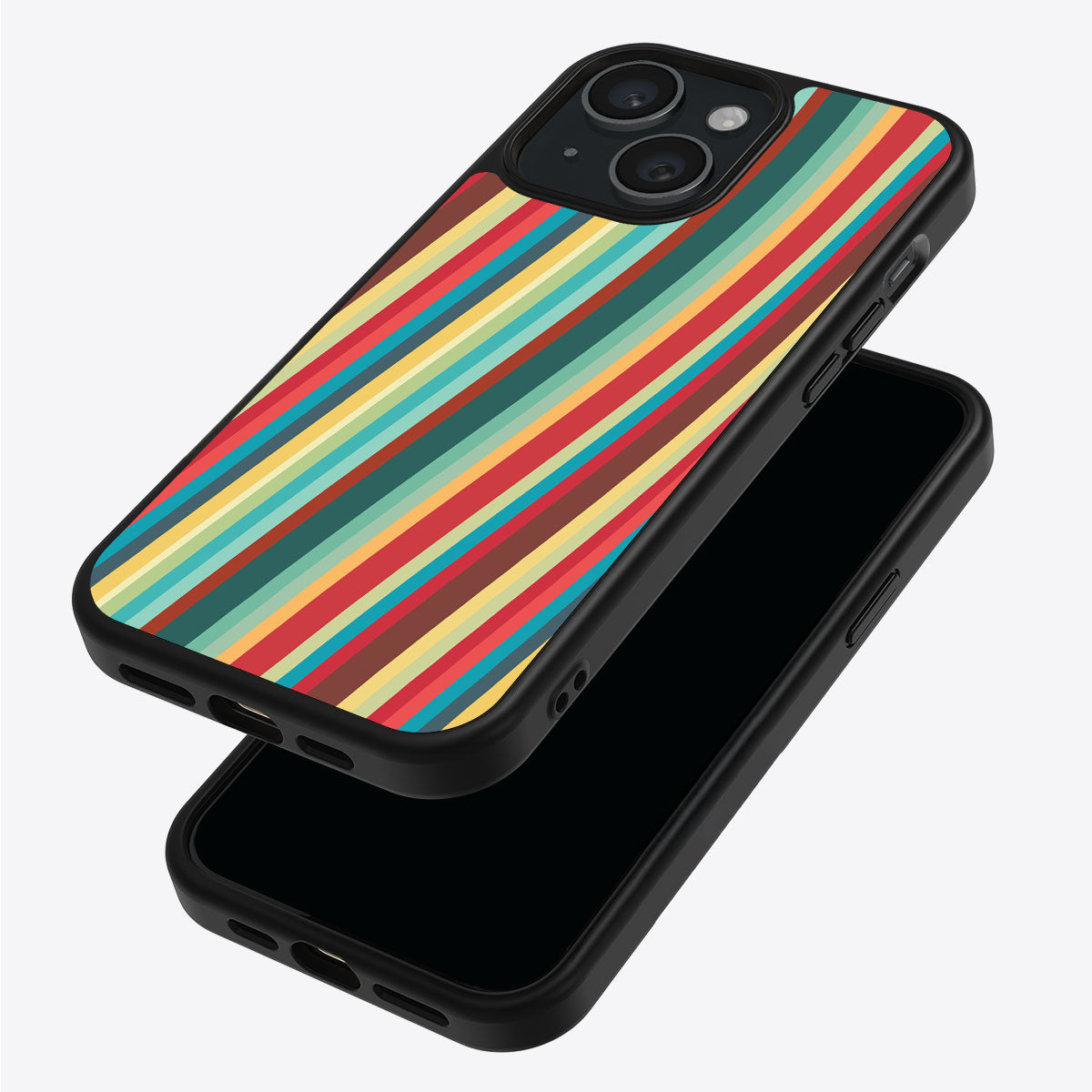 Retro Stripes - iPhone 15 Plus Case