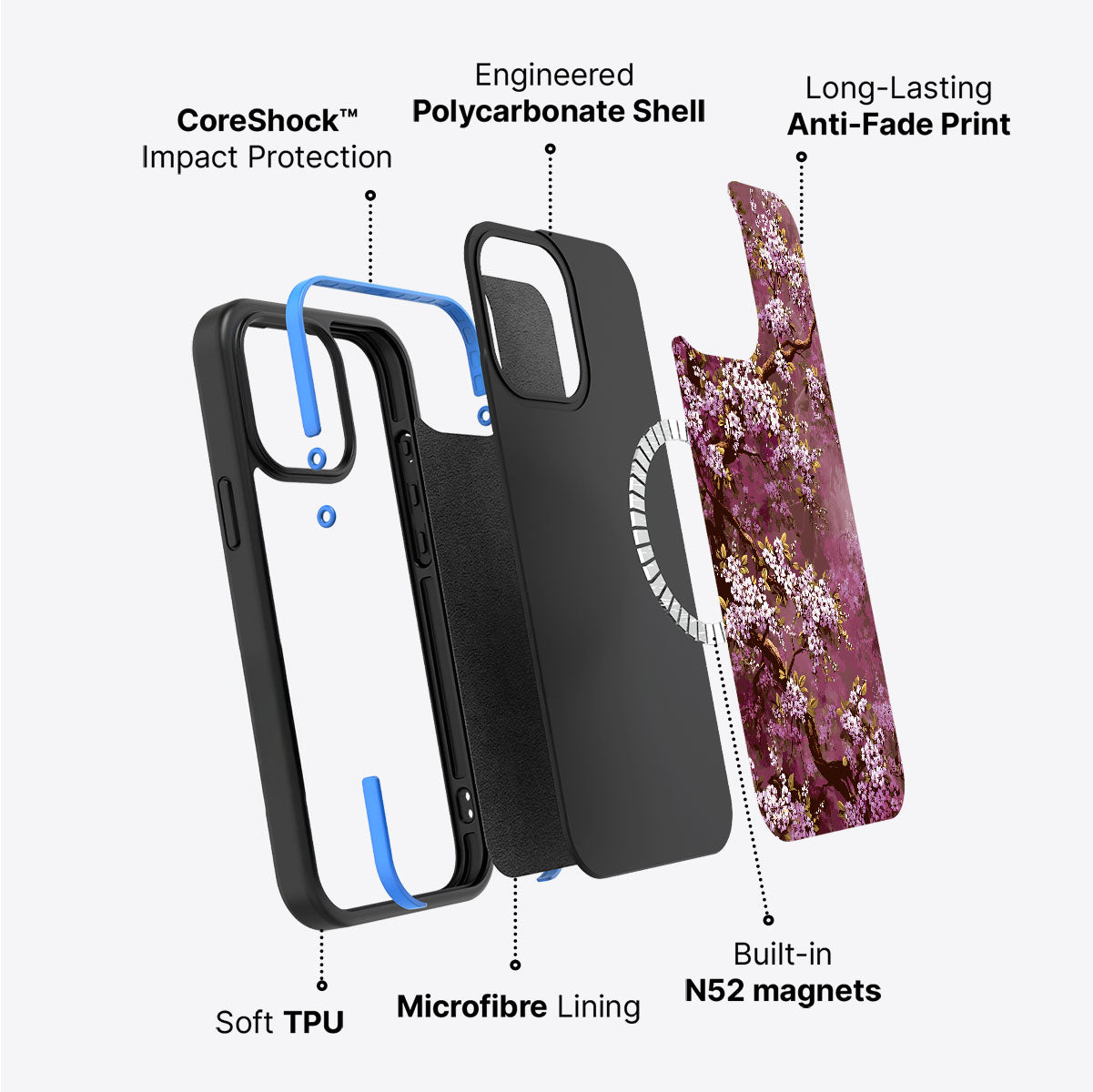 Rose Whisper - iPhone 15 Plus Case #case type_core (magsafe)