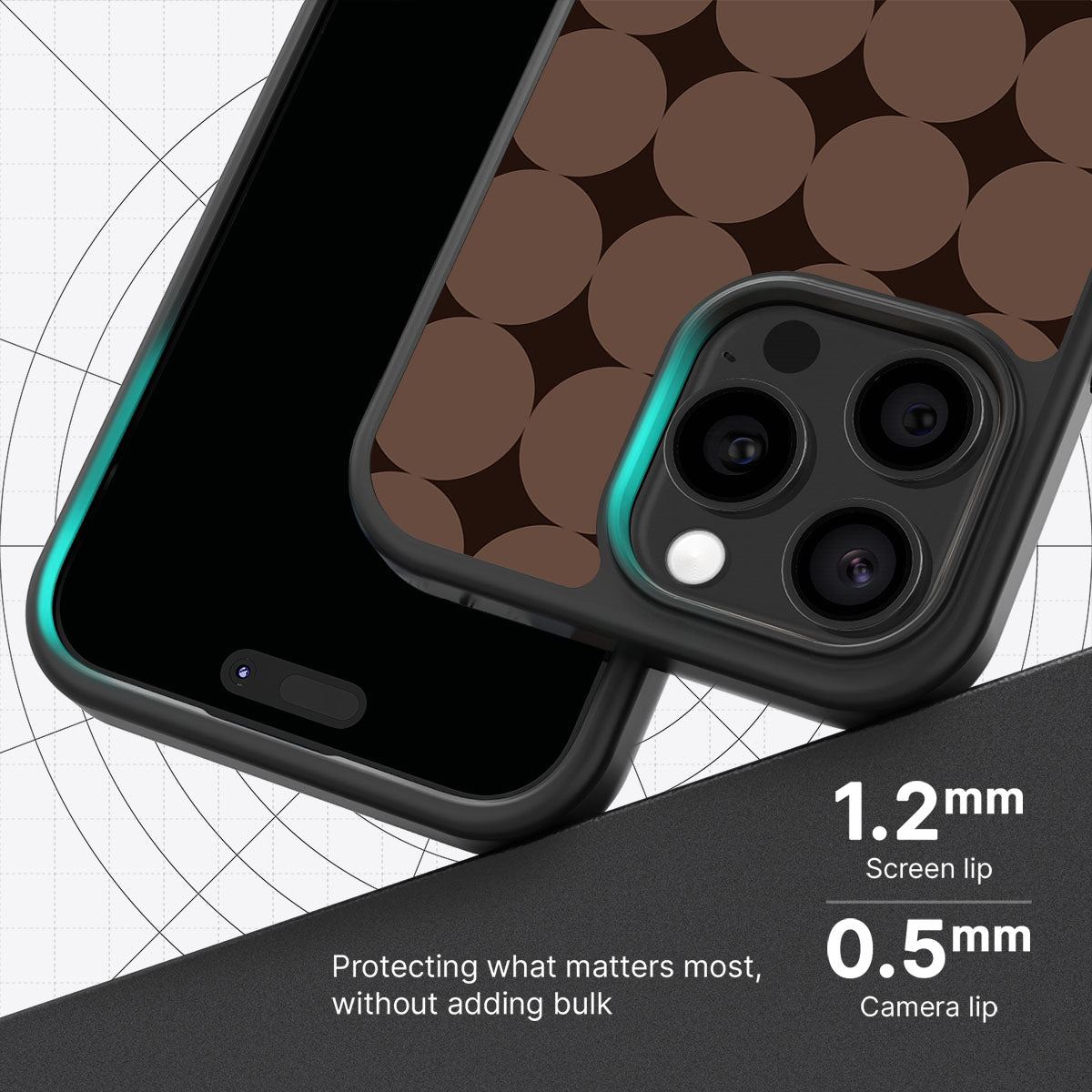 Choco Buttons - iPhone 15 Pro Case #case type_core (magsafe), #case type_core (non magsafe)