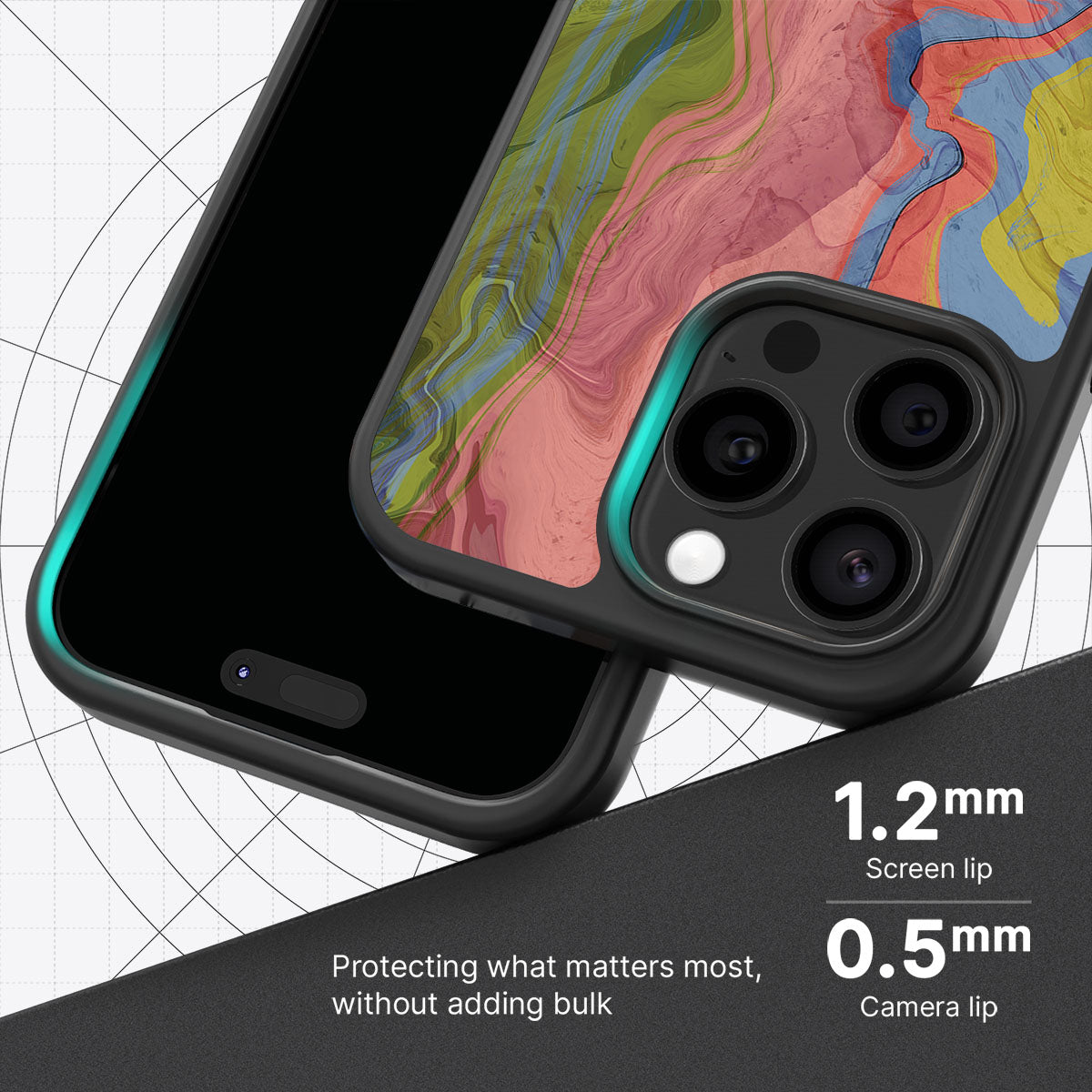 Coloured Rivers - iPhone 15 Pro Case, #case type_core (magsafe), #case type_core (non magsafe)