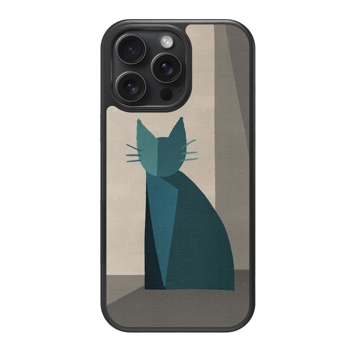 Cubist Feline - iPhone 15 Pro Case #case type_core (magsafe), #case type_core (non magsafe)