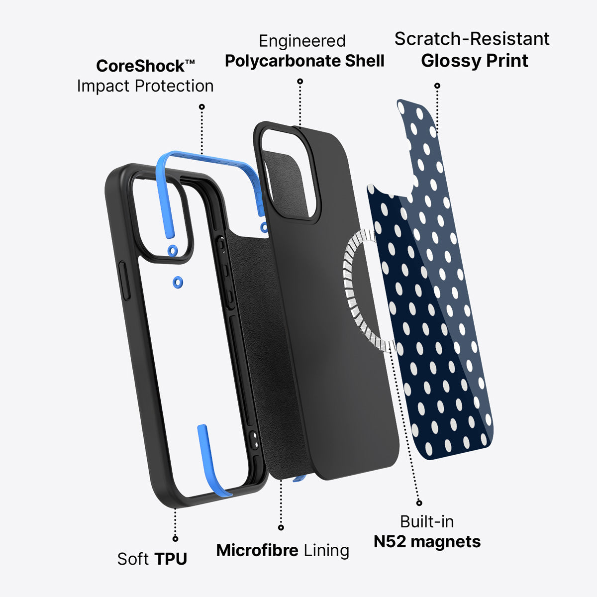 iPhone 15 Pro Case with MagSafe – Deep Sea