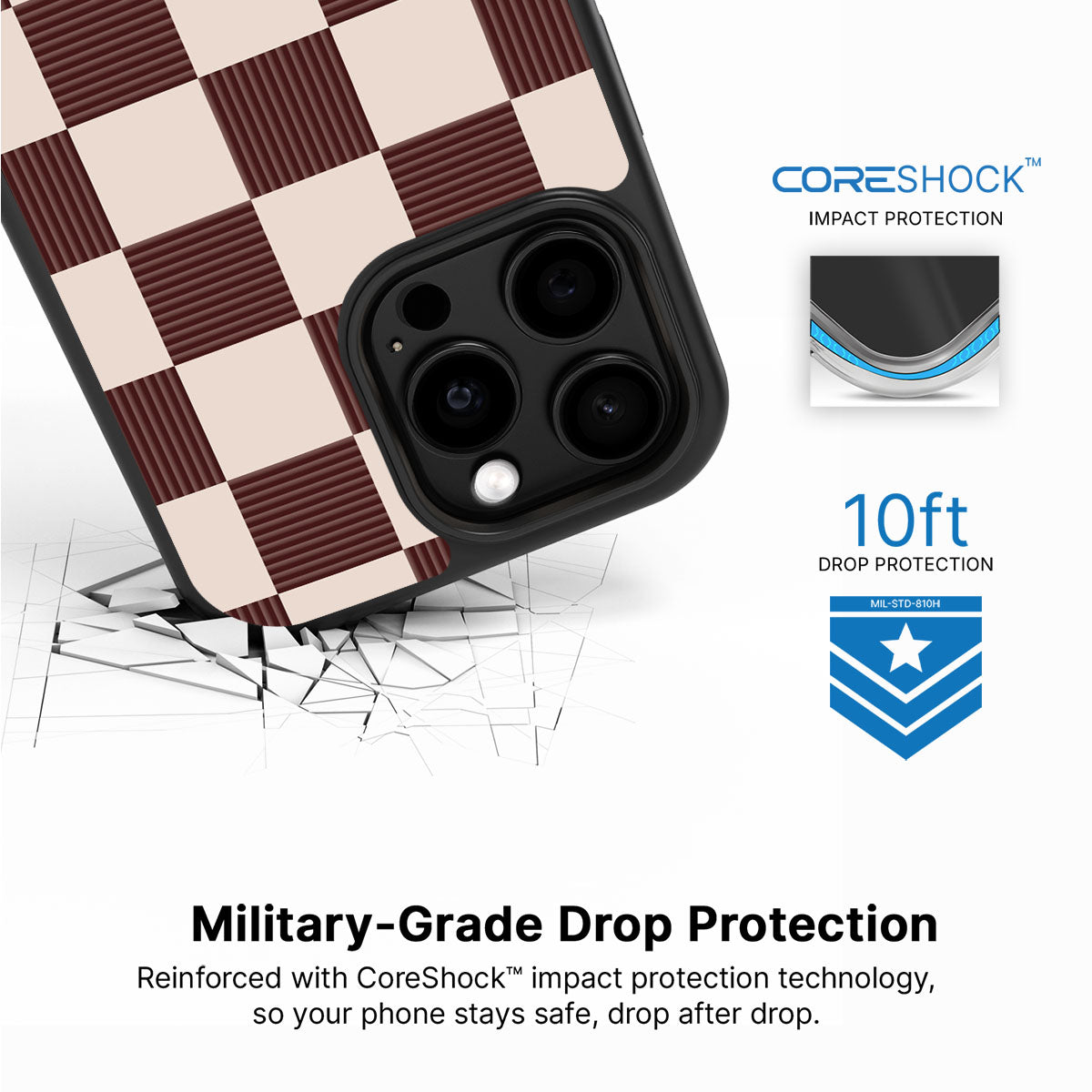 Elegance Espresso - iPhone 15 Pro Case #case type_core (magsafe), #case type_core (non magsafe)