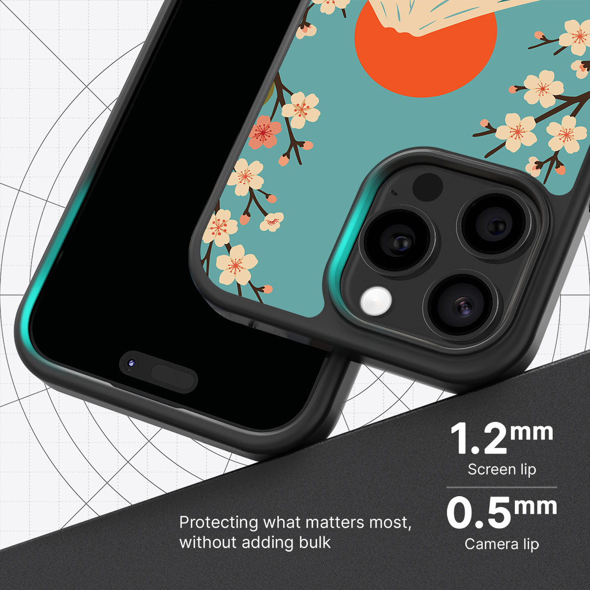Fuji Cats slim iPhone 15 Pro phone case
