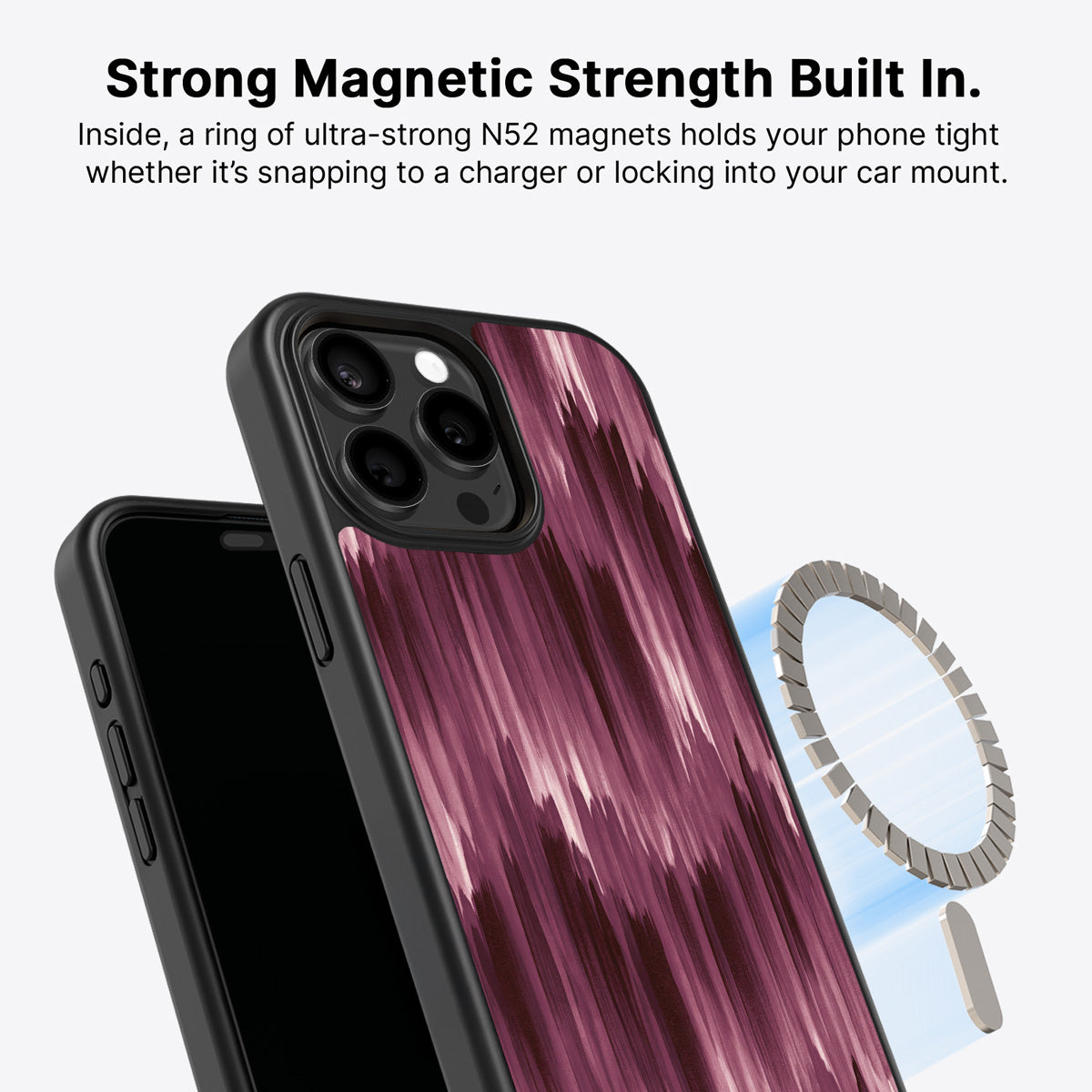 iPhone 15 Pro MagSafe case – Ikat Haze design