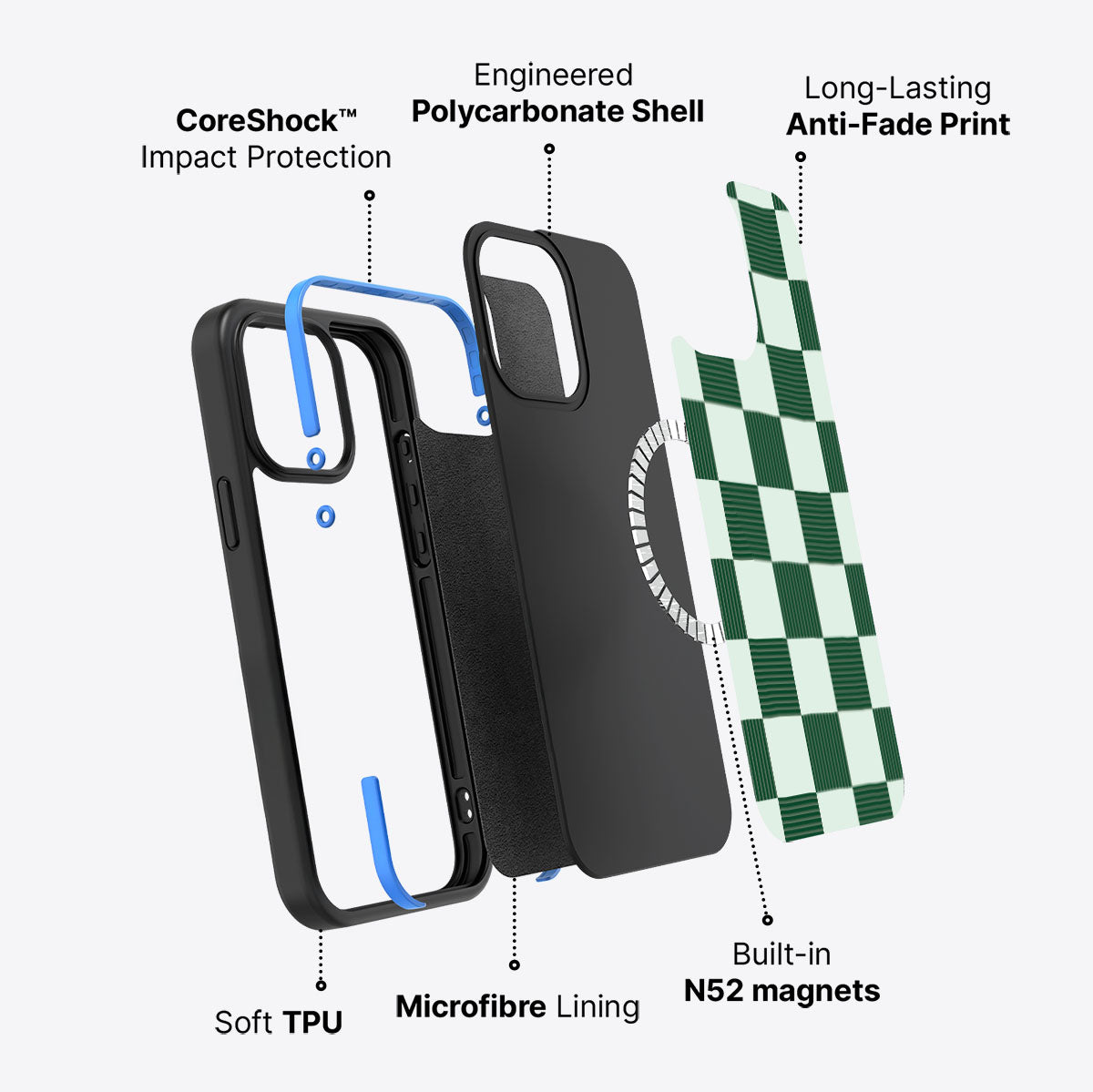 Luxe Emerald - iPhone 15 Pro Case #case type_core (magsafe)