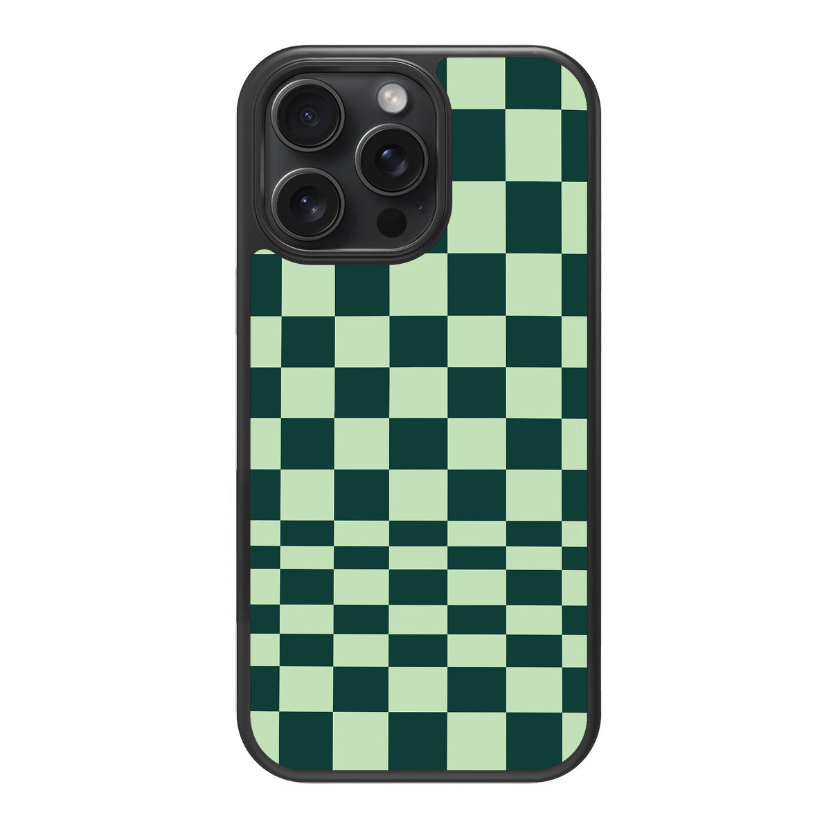 Mint Matrix design back view – iPhone 15 Pro case