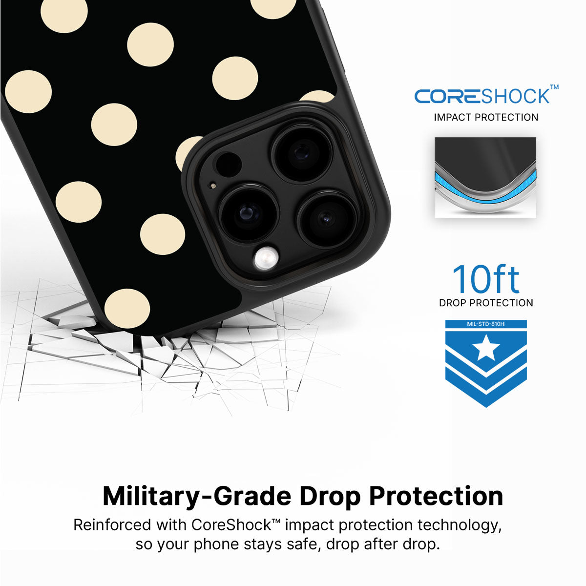 Noir Cream - iPhone 15 Pro Case #case type_core (magsafe), #case type_core (non magsafe)