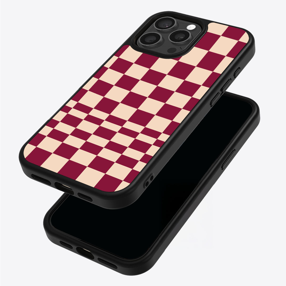 Rouge Board iPhone 15 Pro case – back and side view