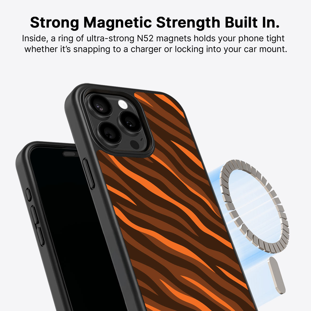 Tiger Trace - iPhone 15 Pro Case #case type_core (magsafe)