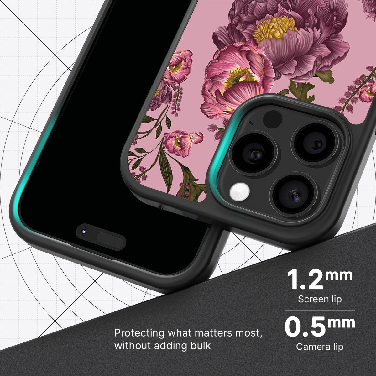 Vintage Blossoms - iPhone 15 Pro Case #case type_core (magsafe), #case type_core (non magsafe)