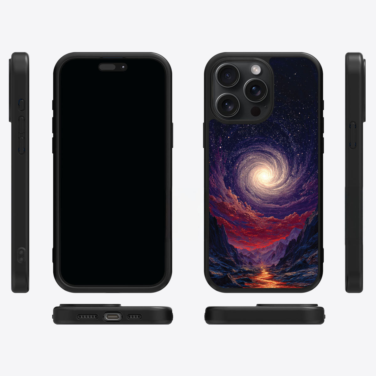 Cosmic Vortex - iPhone 15 Pro Max Case #case type_core (magsafe), #case type_core (non magsafe)