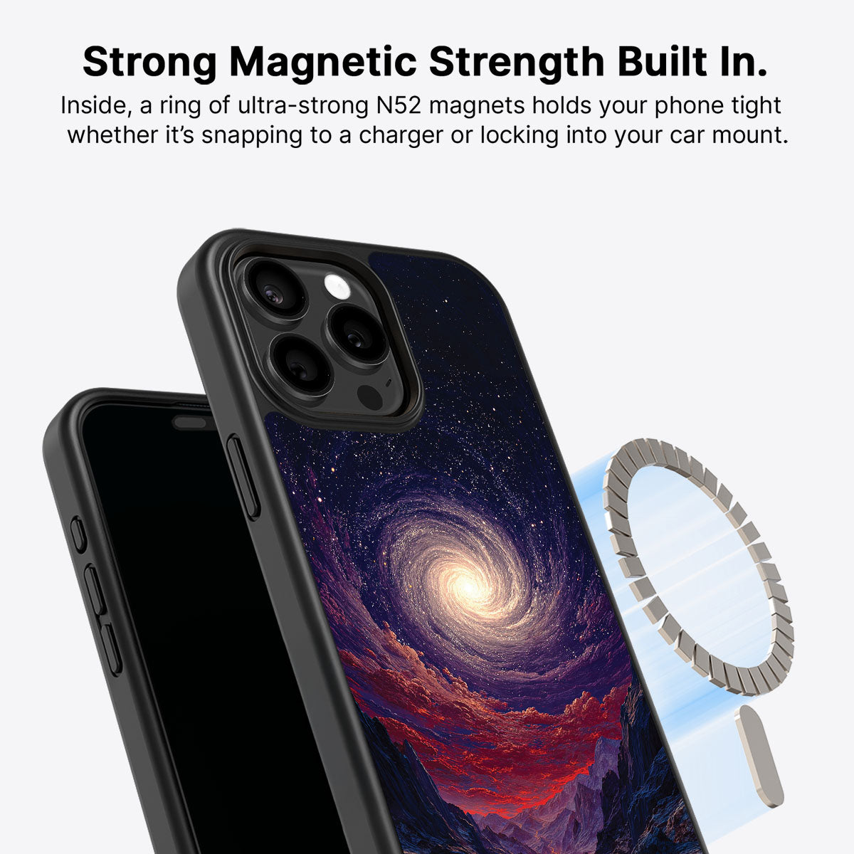Cosmic Vortex - iPhone 15 Pro Max Case #case type_core (magsafe)