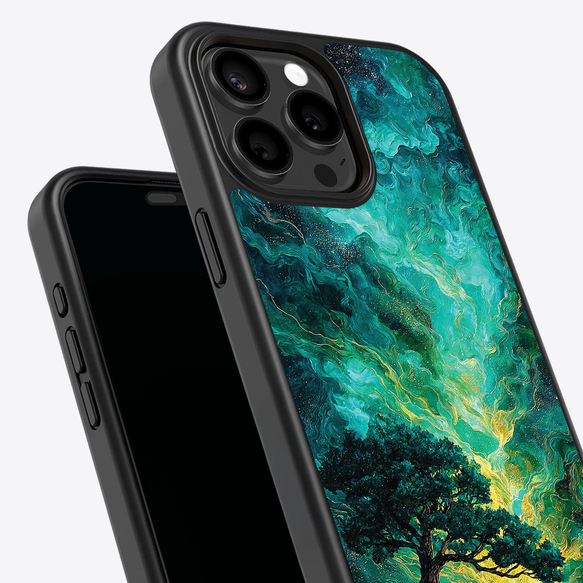 Emerald Storm - iPhone 15 Pro Max Case #case type_core (non magsafe)