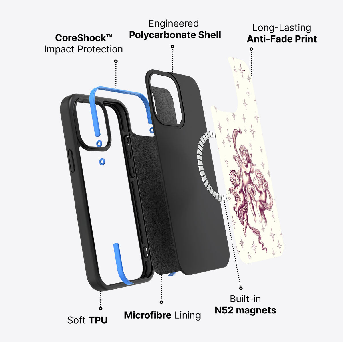 Herald Angels - iPhone 15 Pro Max Case #case type_core (magsafe)