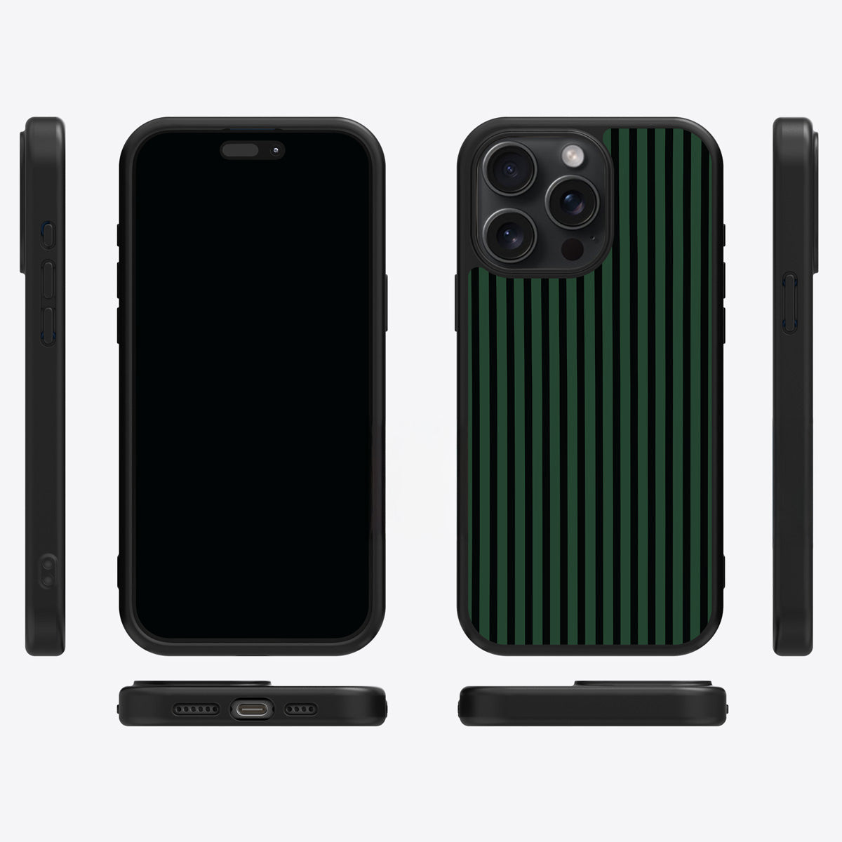 Green Stripe iPhone 15 Pro Max Case – Jungle Rule | MagSafe