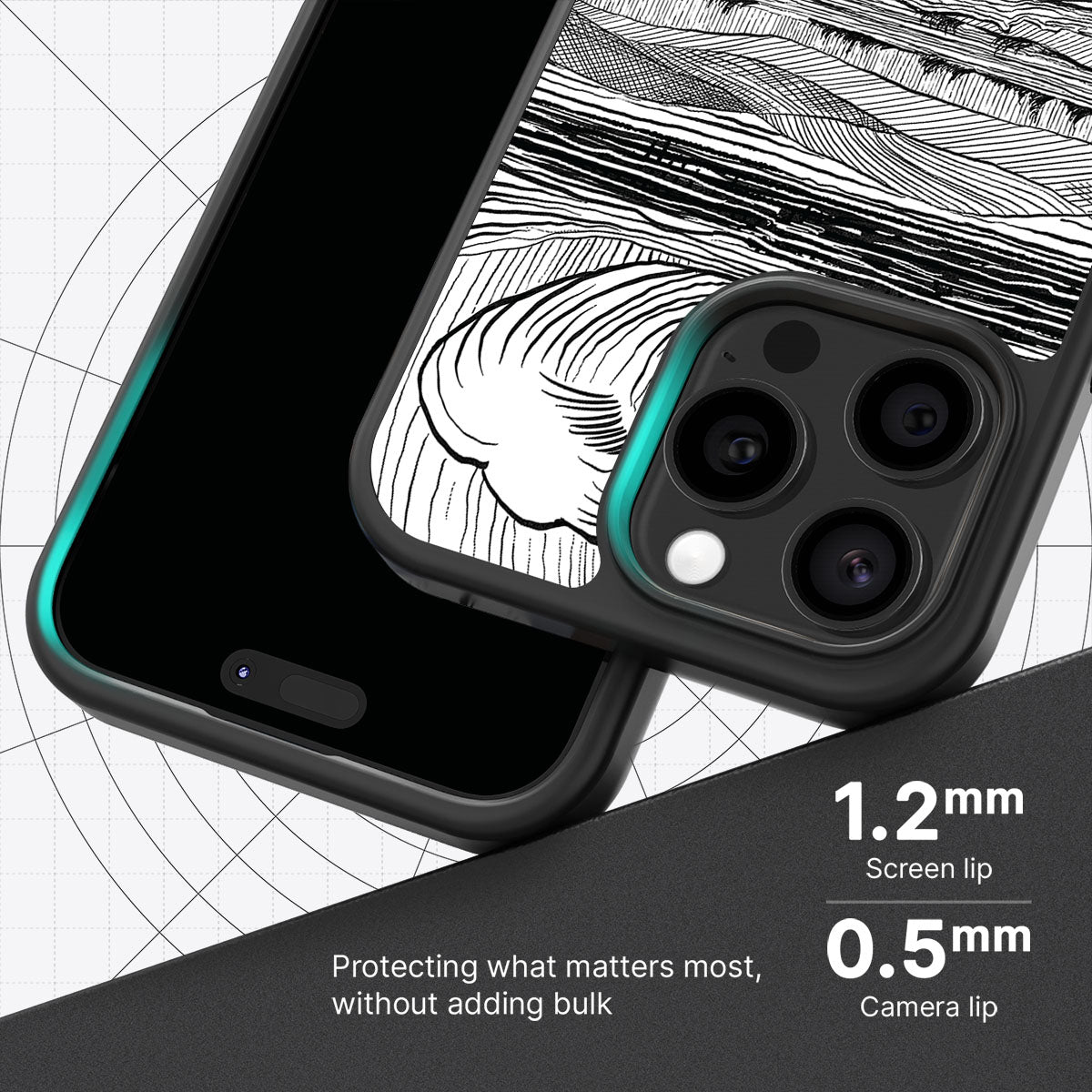 Linear Landscape - iPhone 15 Pro Max Case
