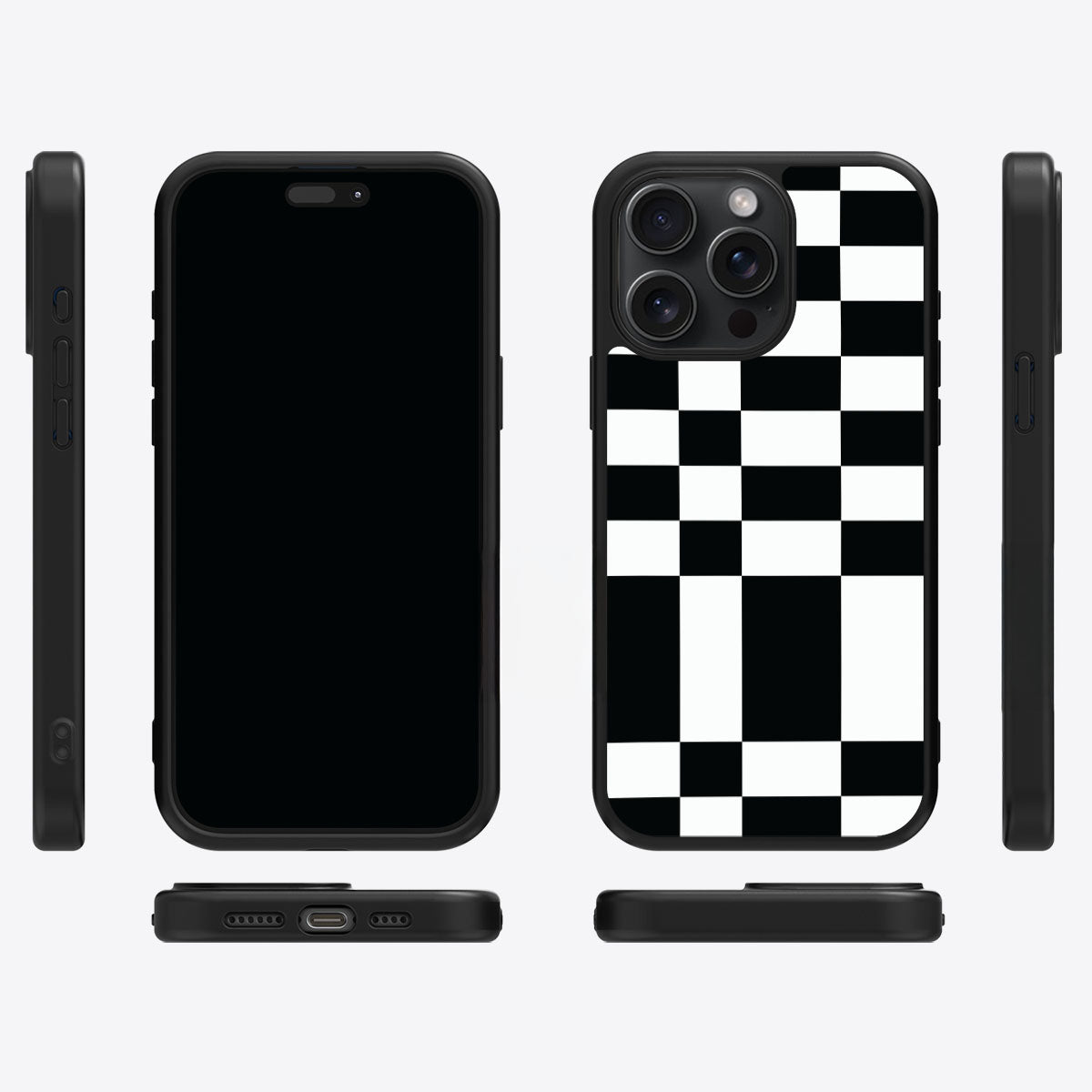 Skewed Checks - iPhone 15 Pro Max Case #case type_core (magsafe), #case type_core (non magsafe)