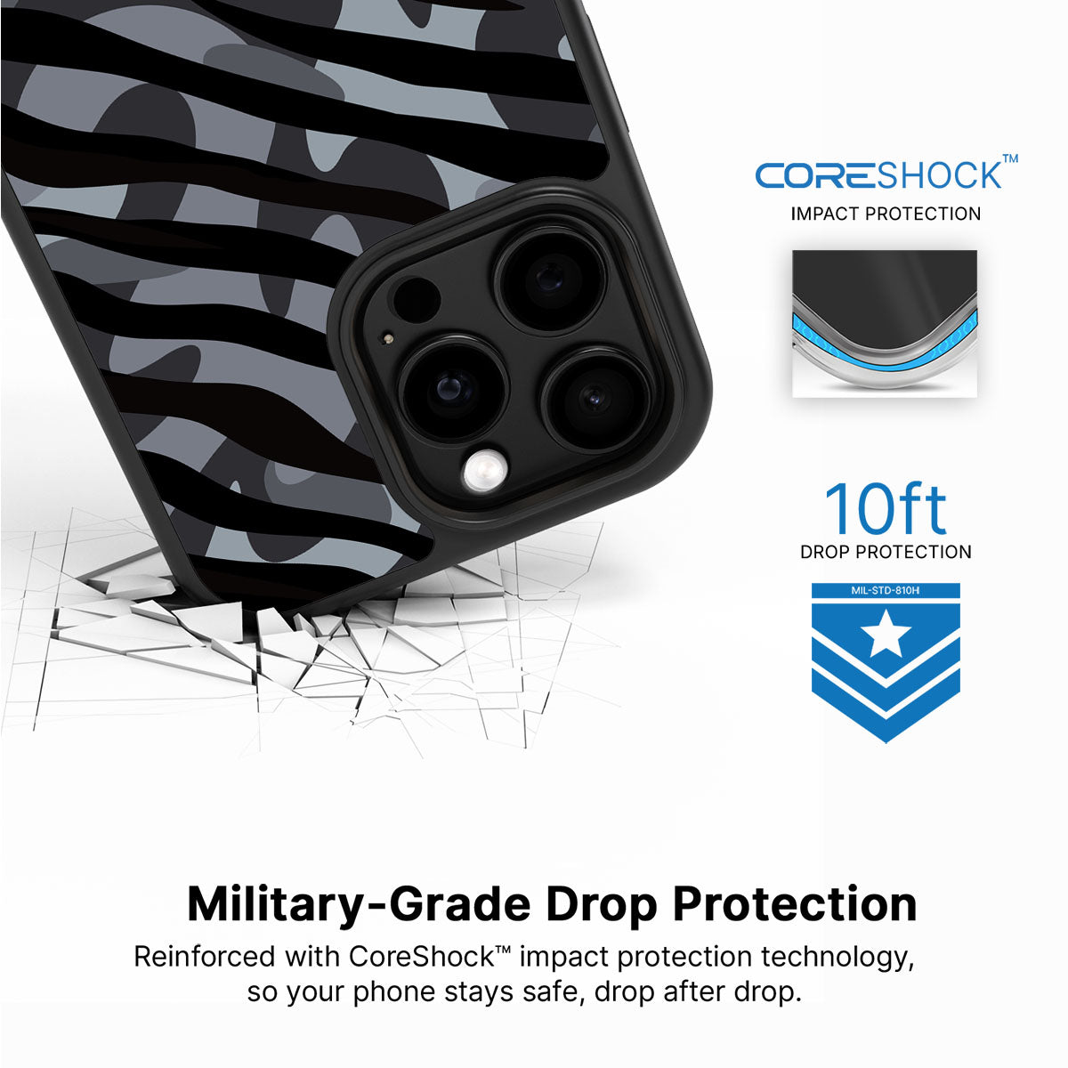 Stealth Camo - iPhone 15 Pro Max Case, #case type_core (magsafe), #case type_core (non magsafe)