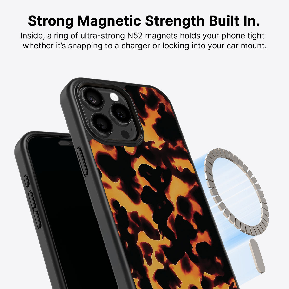 iPhone 15 Pro Max Case with MagSafe – Tortoise Shell