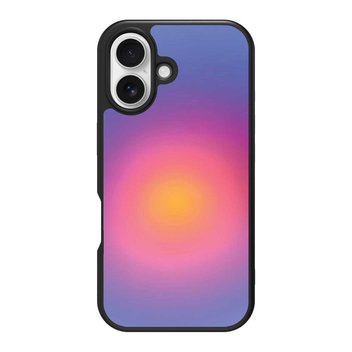 Aura Glow design back view – iPhone 16 case