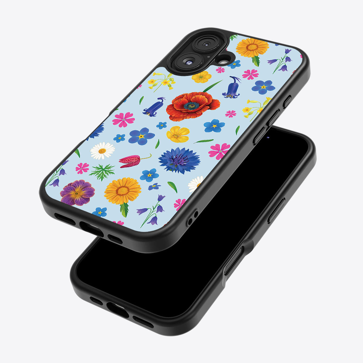 British Wildflowers - iPhone 16 Case #case type_core (magsafe), #case type_core (non magsafe)