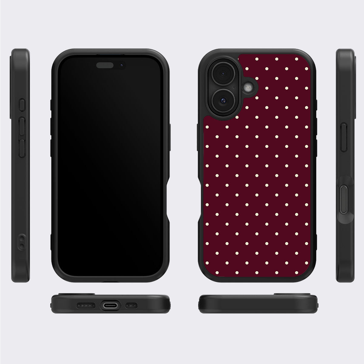 Burgundy Bloom - iPhone 16 Case #case type_core (magsafe), #case type_core (non magsafe)