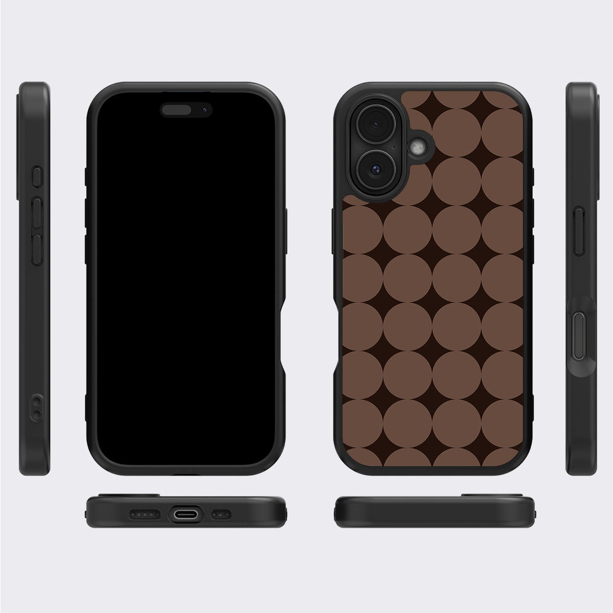Choco Buttons - iPhone 16 Case #case type_core (magsafe), #case type_core (non magsafe)