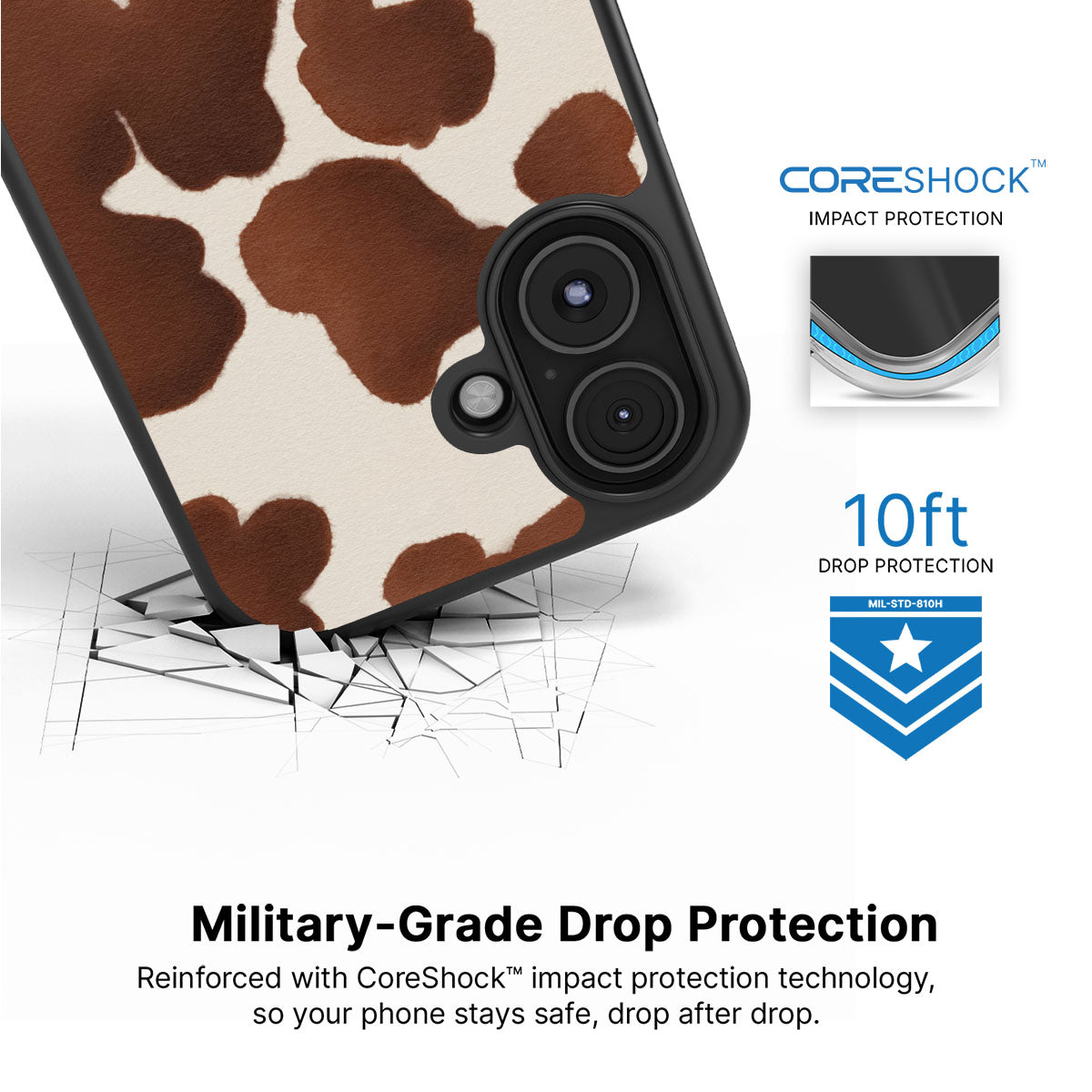 Cocoa Cow - iPhone 16 Case #case type_core (magsafe), #case type_core (non magsafe)