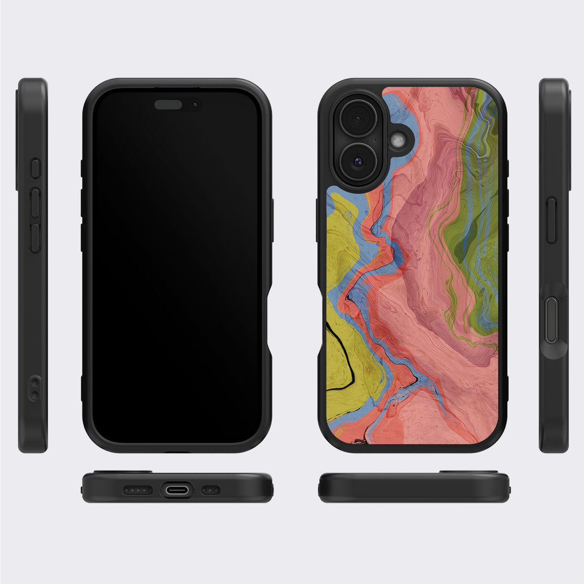 Coloured Rivers - iPhone 16 Case, #case type_core (magsafe), #case type_core (non magsafe)