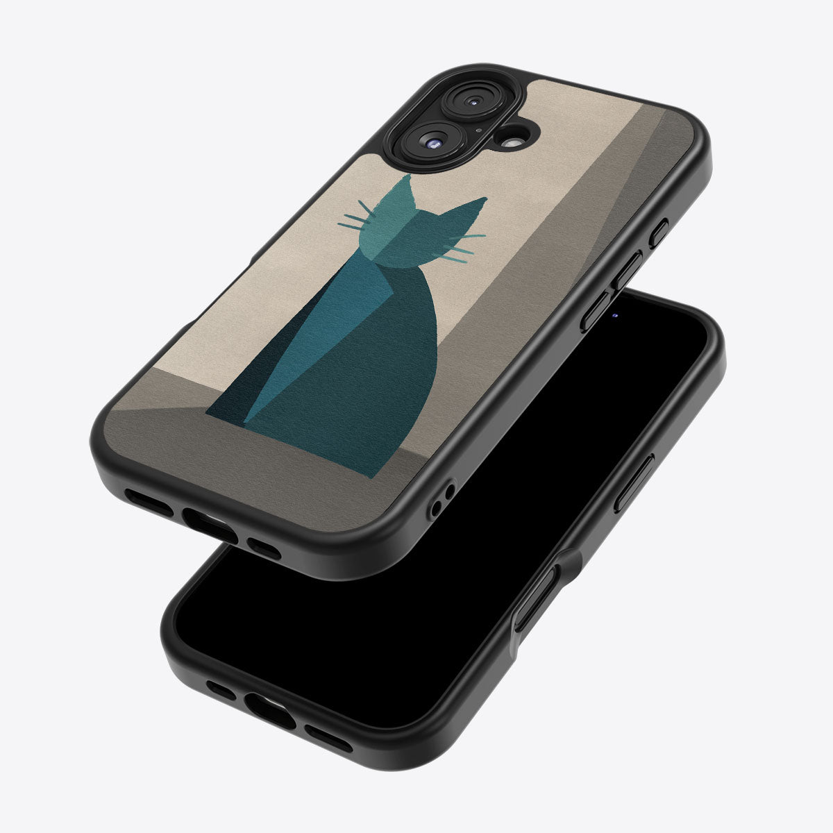 Cubist Feline - iPhone 16 Case #case type_core (magsafe), #case type_core (non magsafe)