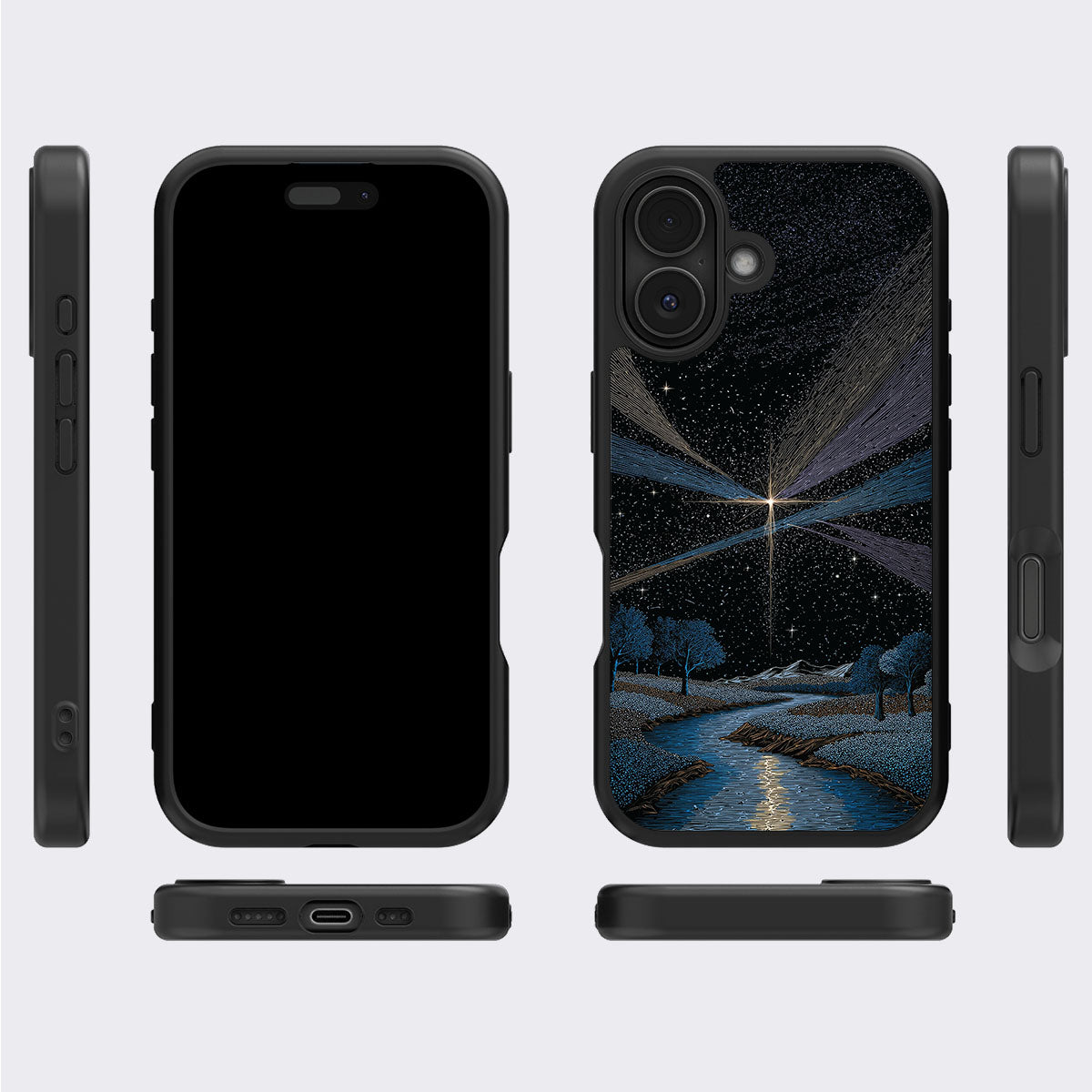 iPhone 16 Case with MagSafe – Falling Star