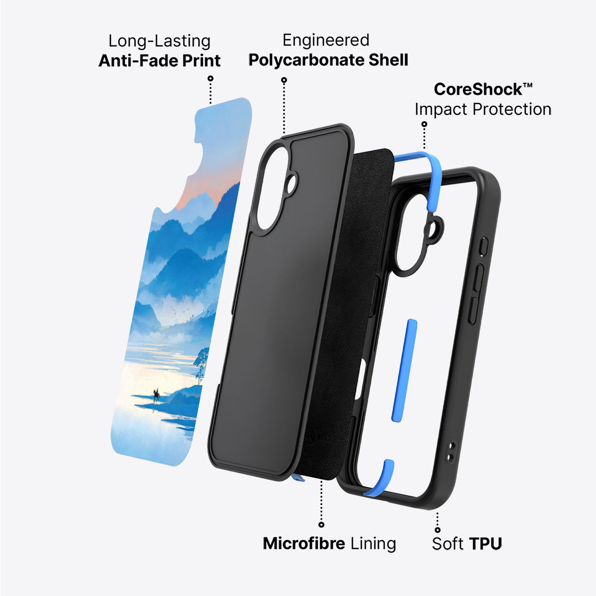 Globe Trotter - iPhone 16 Case #case type_core (non magsafe)