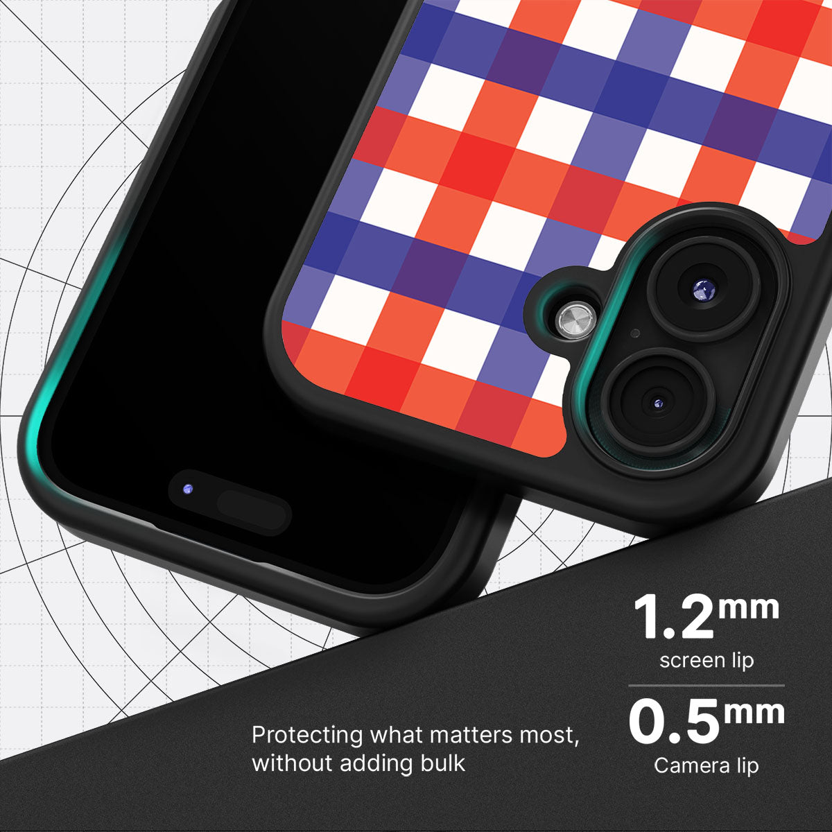 Heritage Checks - iPhone 16 Case #case type_core (magsafe), #case type_core (non magsafe)