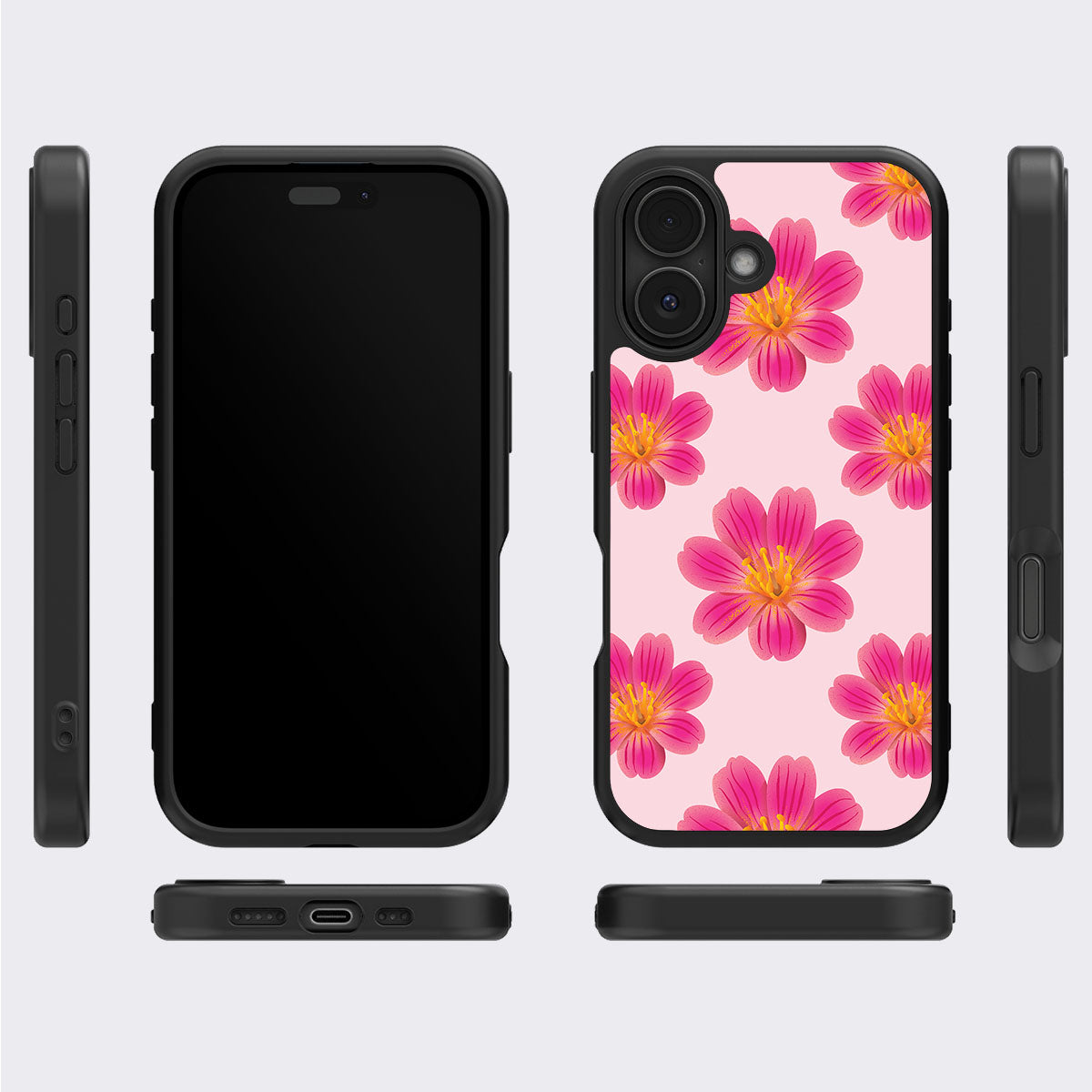 Lewisia Cotyledon - iPhone 16 Case #case type_core (magsafe), #case type_core (non magsafe)