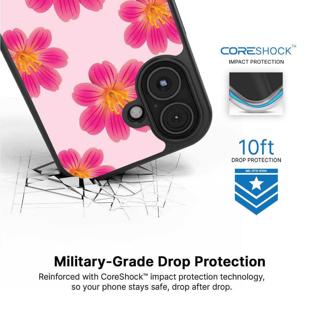 Lewisia Cotyledon - iPhone 16 Case #case type_core (magsafe), #case type_core (non magsafe)