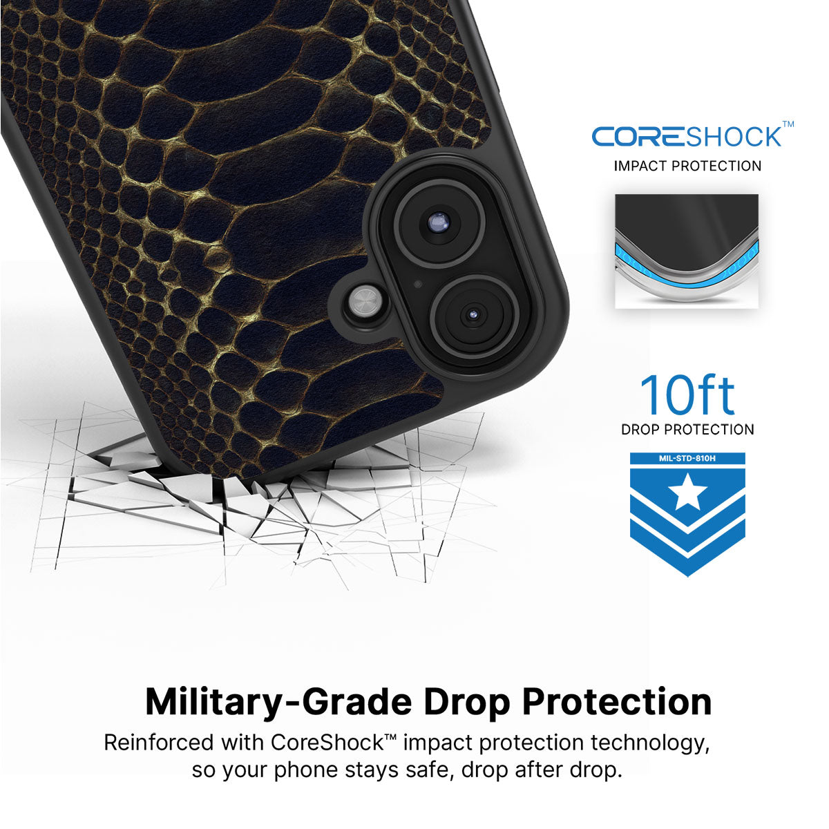 Midnight Crawl - iPhone 16 Case #case type_core (magsafe), #case type_core (non magsafe)