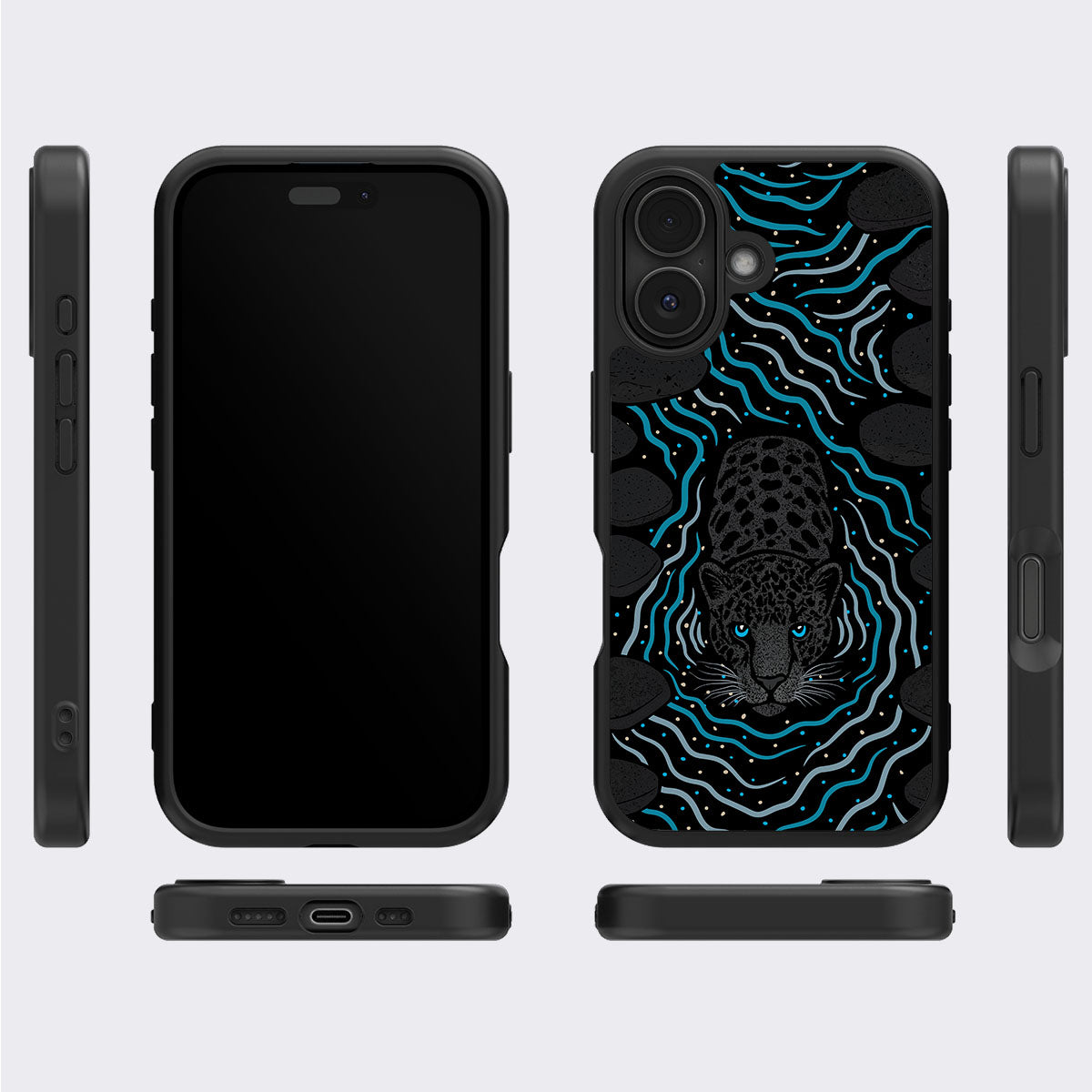 Midnight Panther - iPhone 16 Case, #case type_core (magsafe), #case type_core (non magsafe)