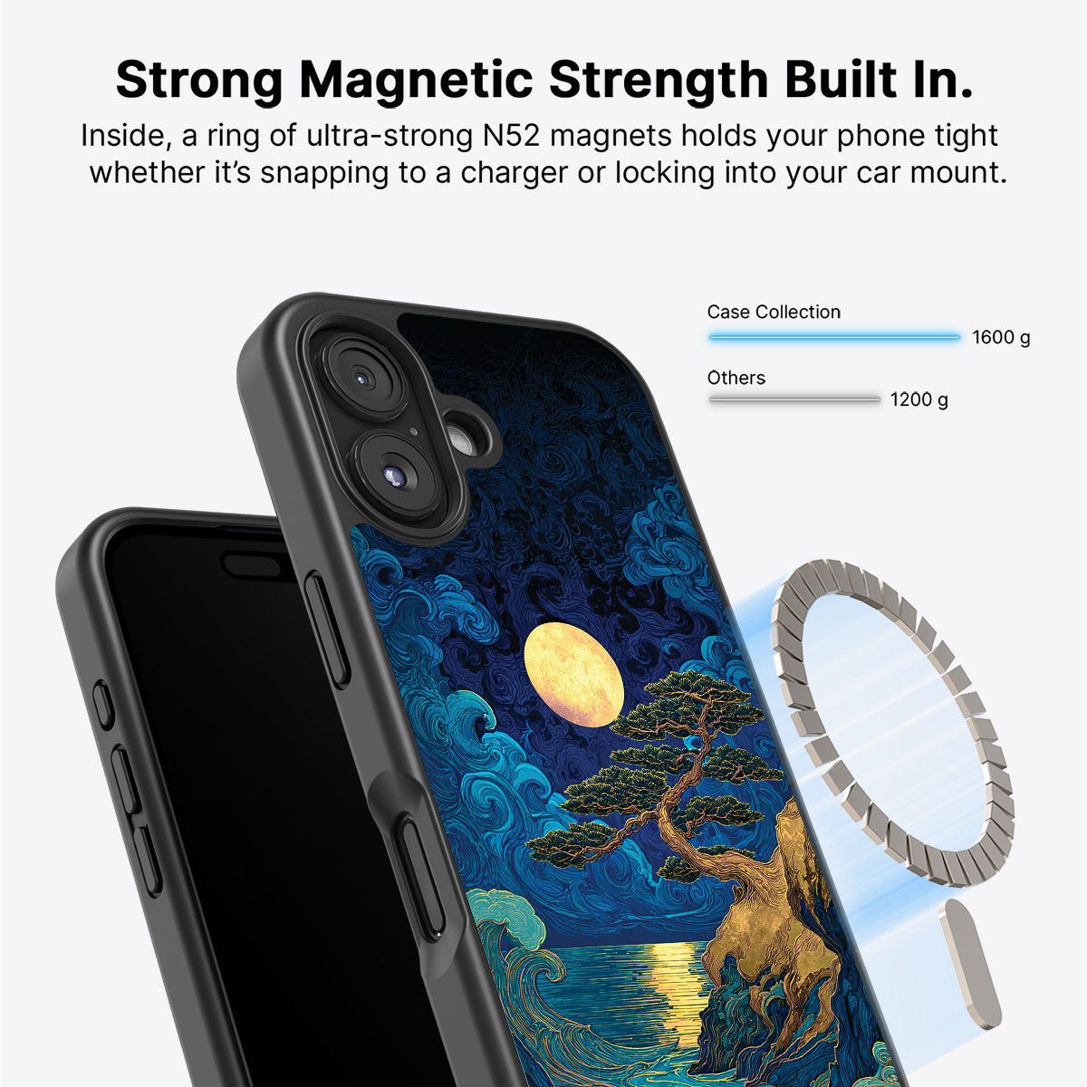 Moonlit Tide - iPhone 16 Case #case type_core (magsafe)