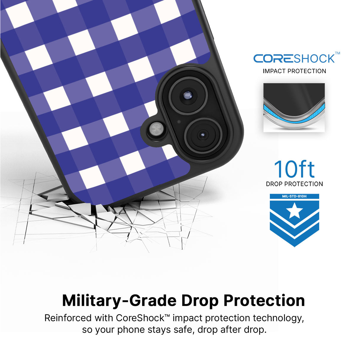 Nautical Grid - iPhone 16 Case