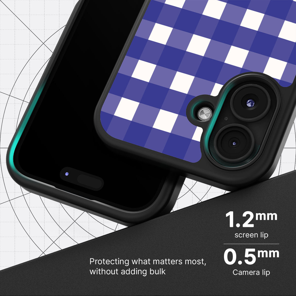 Nautical Grid - iPhone 16 Case