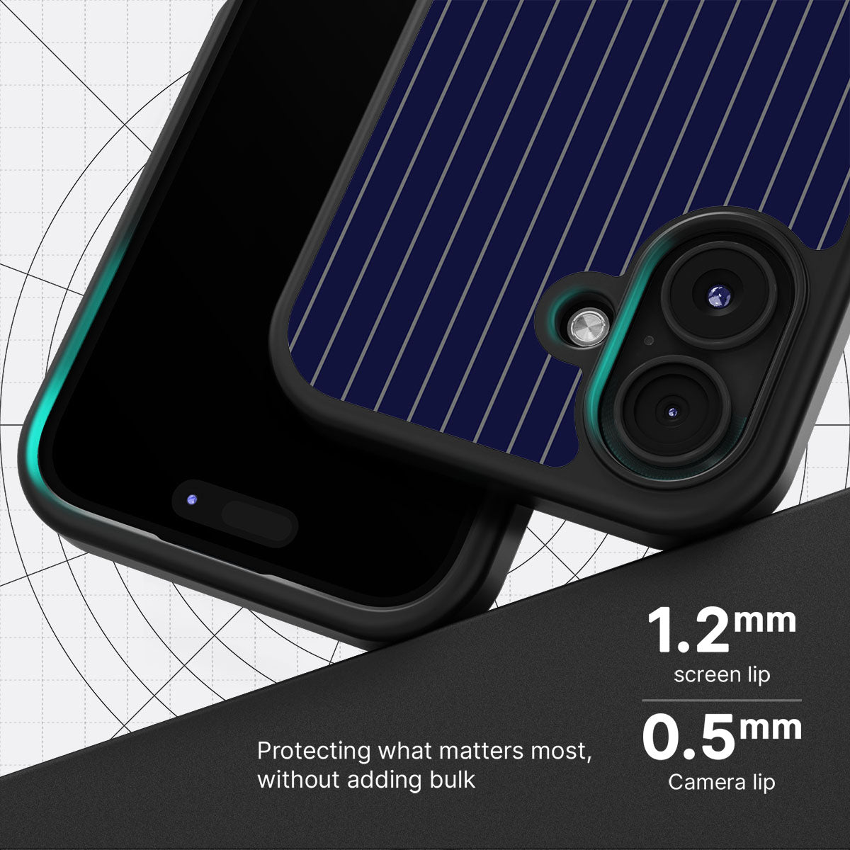 Navy Suits - iPhone 16 Case #case type_core (magsafe), #case type_core (non magsafe)