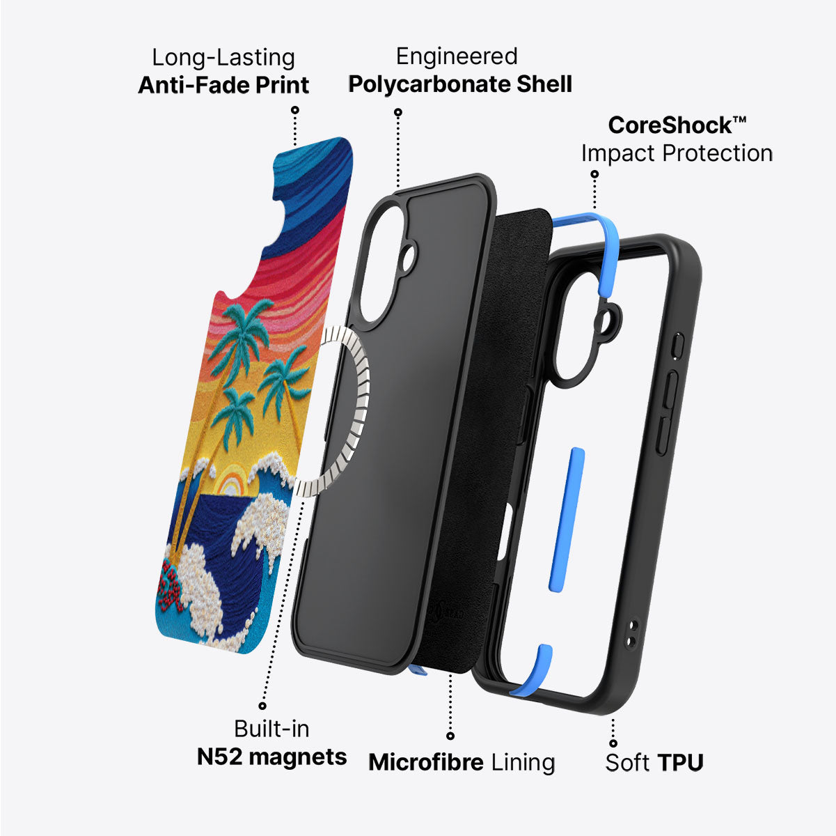iPhone 16 Case with MagSafe – Paper Tropics