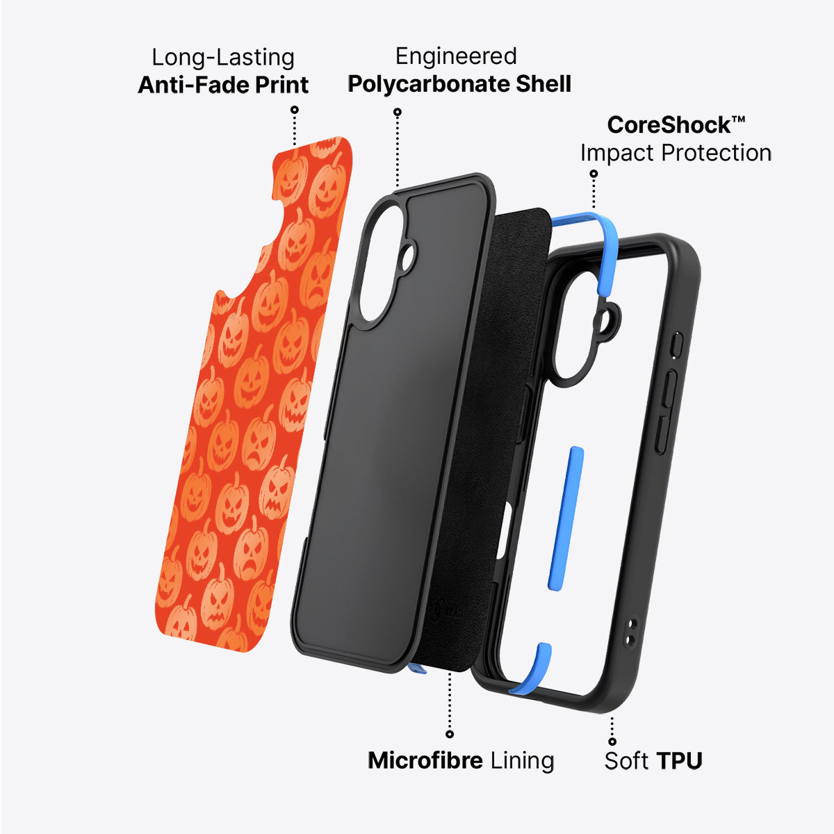 Pumpkin Parade - iPhone 16 Case #case type_core (non magsafe)