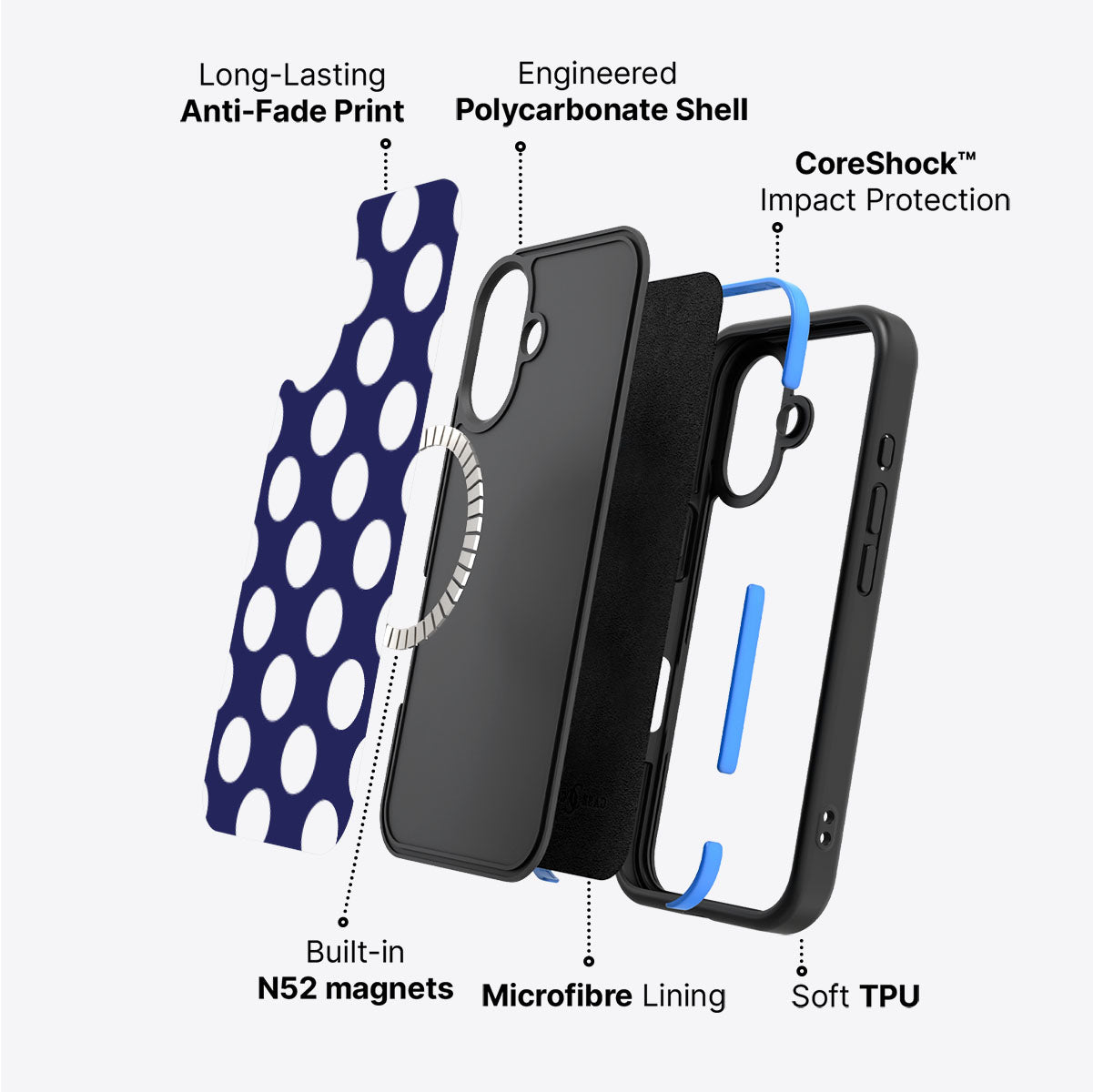 Sighting Moons - iPhone 16 Case #case type_core (magsafe)