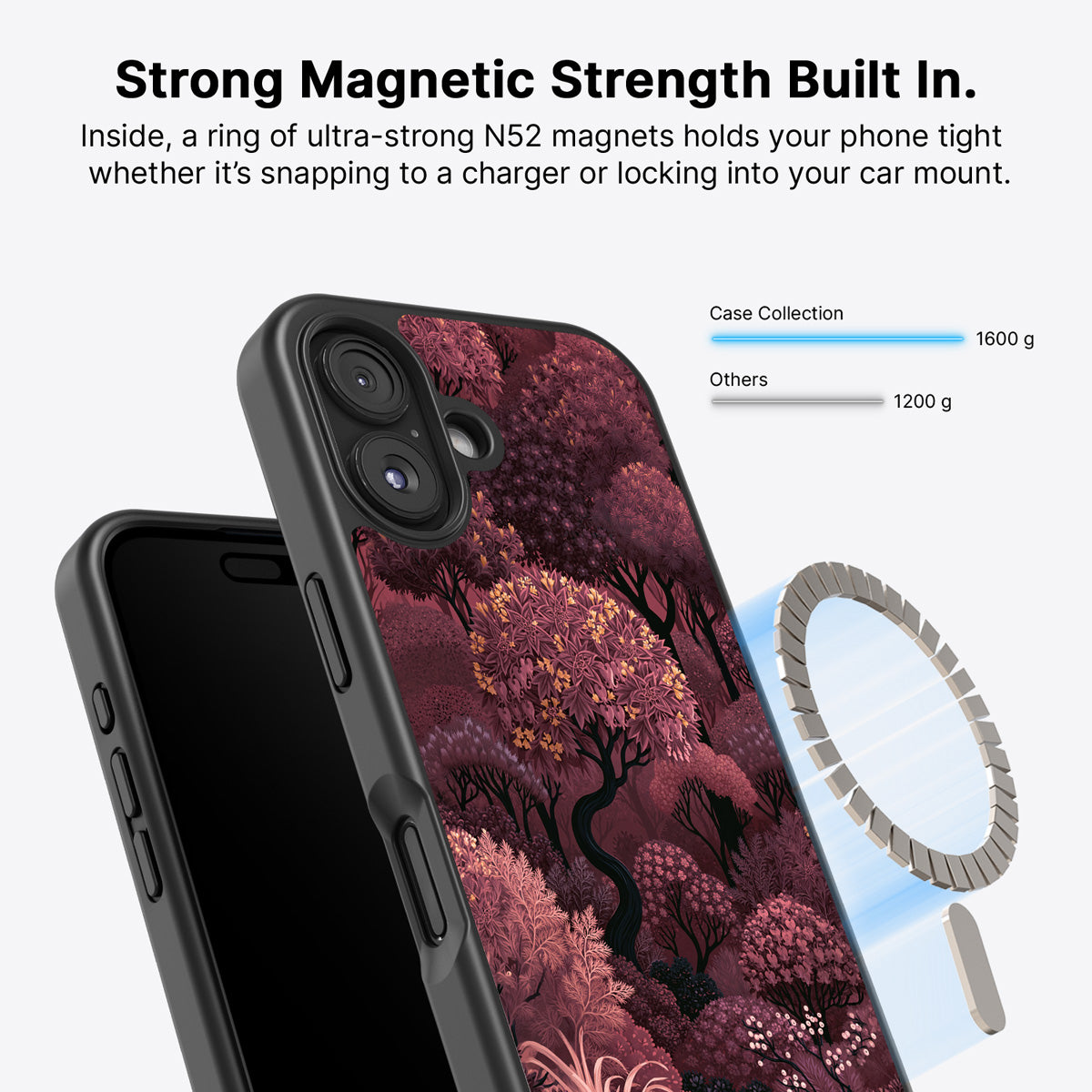 iPhone 16 MagSafe case – Velvet Reverie design