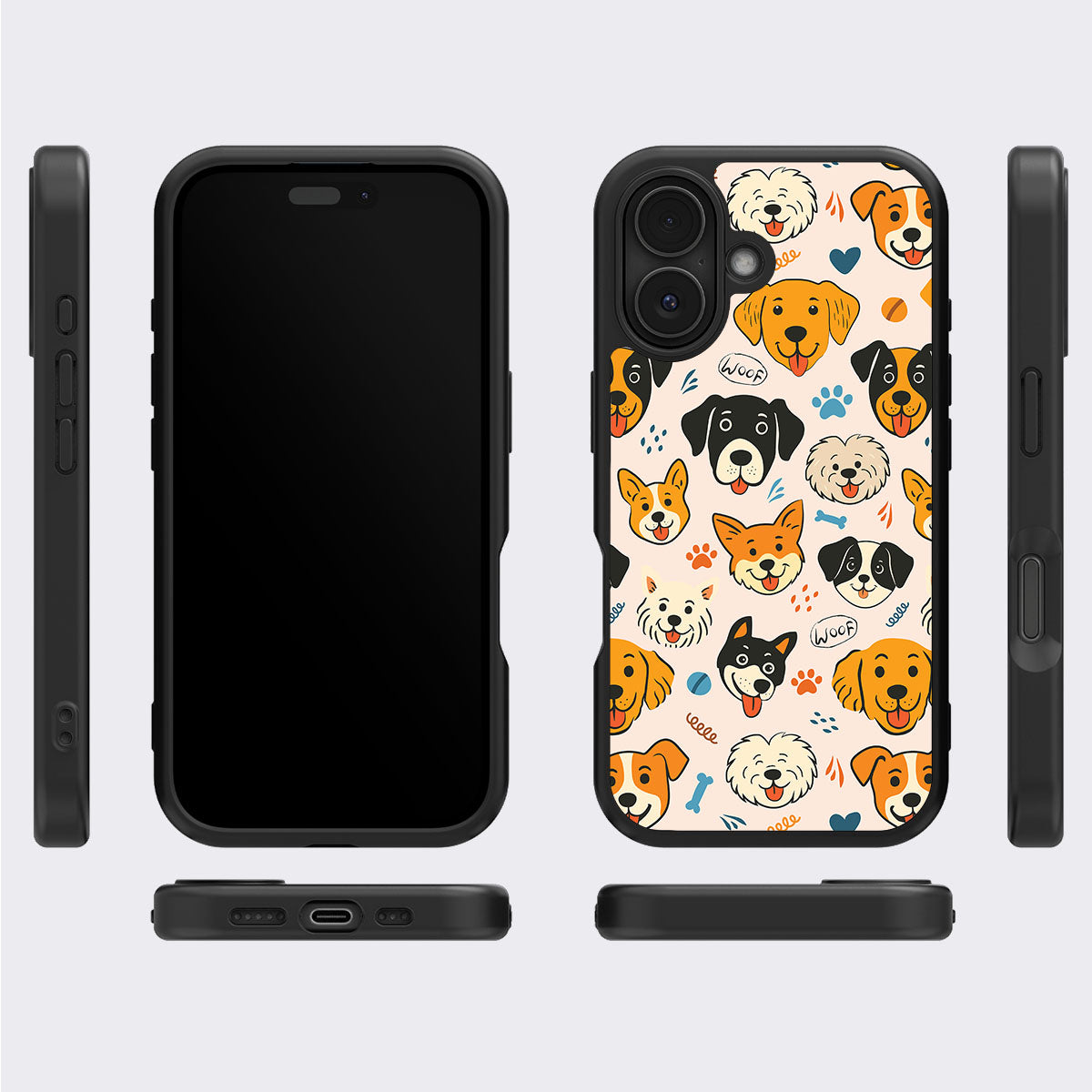 Woof Squad - iPhone 16 Case, #case type_core (magsafe), #case type_core (non magsafe)