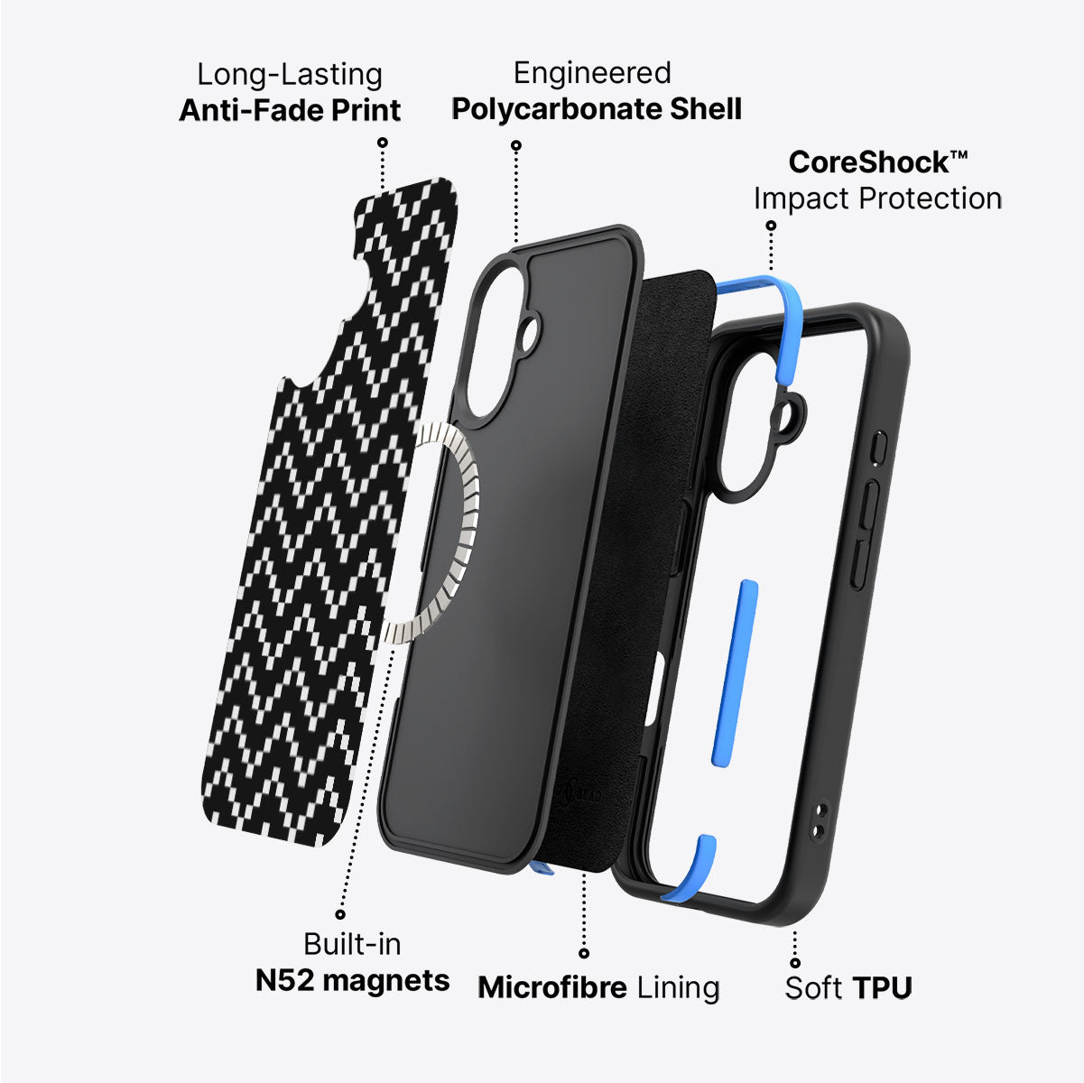 Zebra Downloading - iPhone 16 Case #case type_core (magsafe)